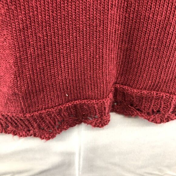 Kim Rogers Petite Long Sleeve Knit Three Button Red Cardigan Size PL Women - Picture 12 of 12